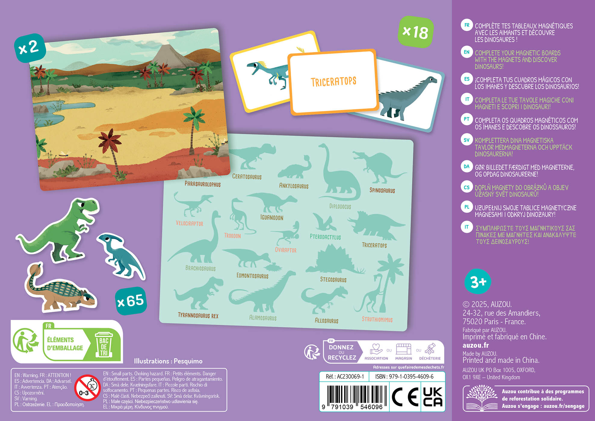 Mon Petit Coffret Aimanté - Les Dinosaures