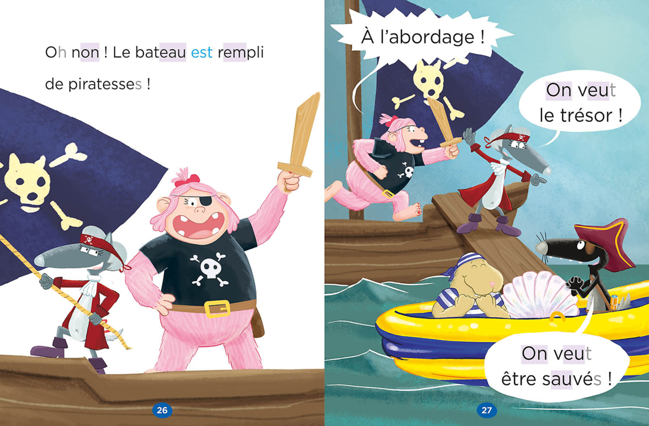 Mes Lectures De 1Re Primaire Avec Loup - À L'abordage ! Mes Lectures De 1Re Primaire Avec Loup - À L'abordage !