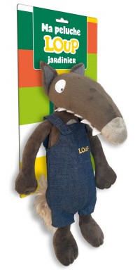 Ma peluche loup jardinier