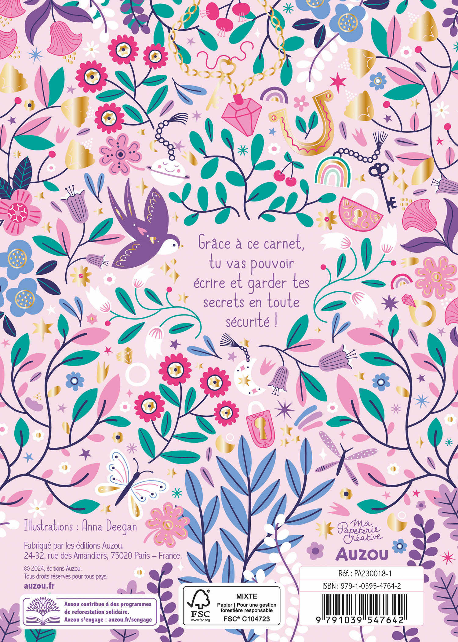 Mon Carnet Secret Bijou Porte-Bonheur