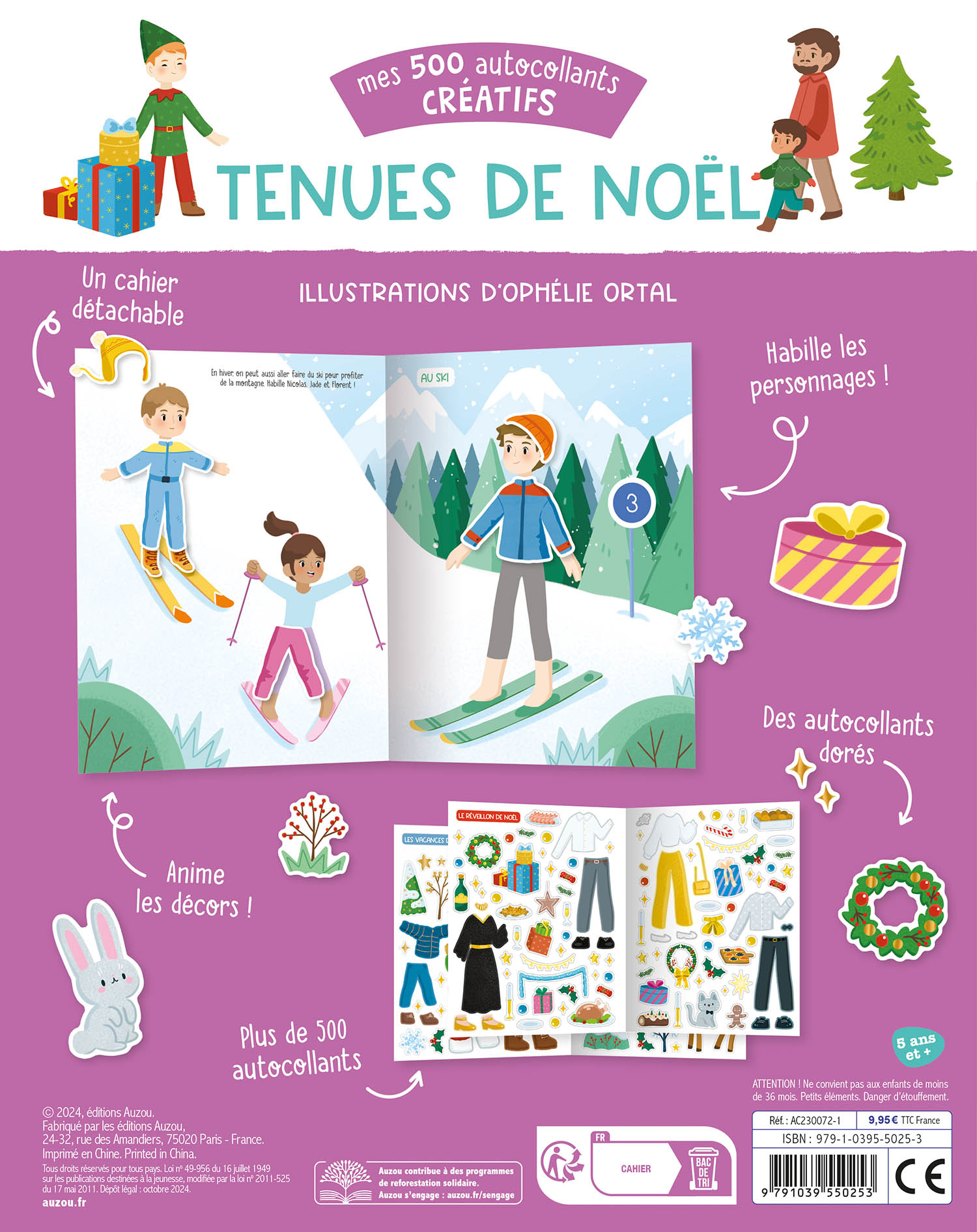 Mes 500 Autocollants Créatifs - Tenues De Noël