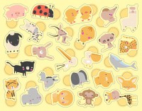 Boîte Métal - 300 Gommettes Bébés Animaux Boîte Métal - 300 Gommettes Bébés Animaux