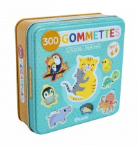 Boîte métal - 300 gommettes bébés animaux