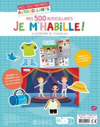 Mes Tout Premiers Autocollants - Mes 500 Autocollants Je M'habille Mes Tout Premiers Autocollants - Mes 500 Autocollants Je M'habille
