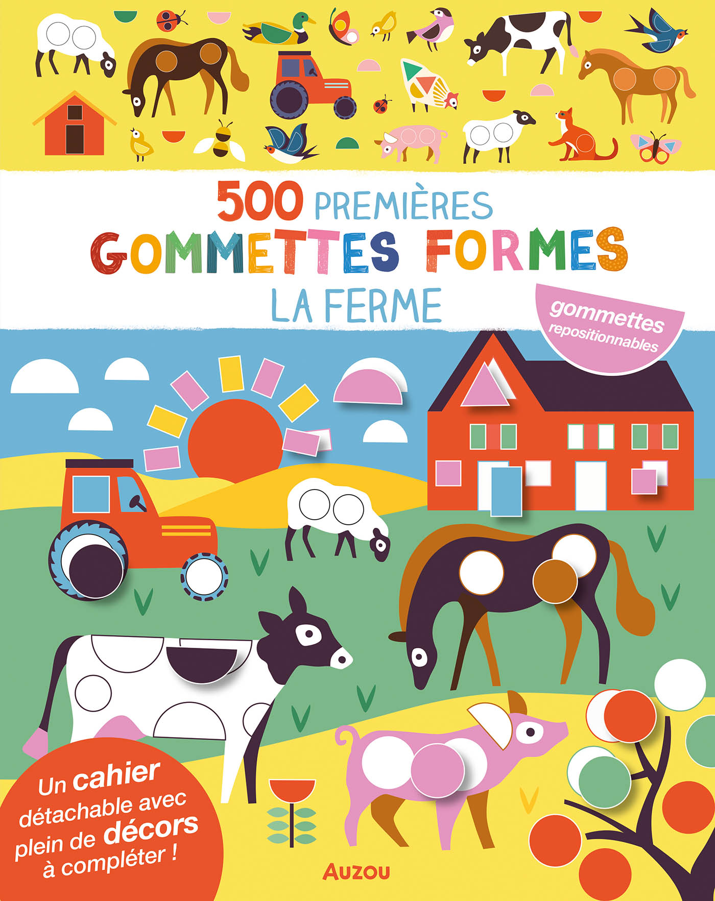Mes Tout Premiers Autocollants - 500 Premières Gommettes Formes - Ferme