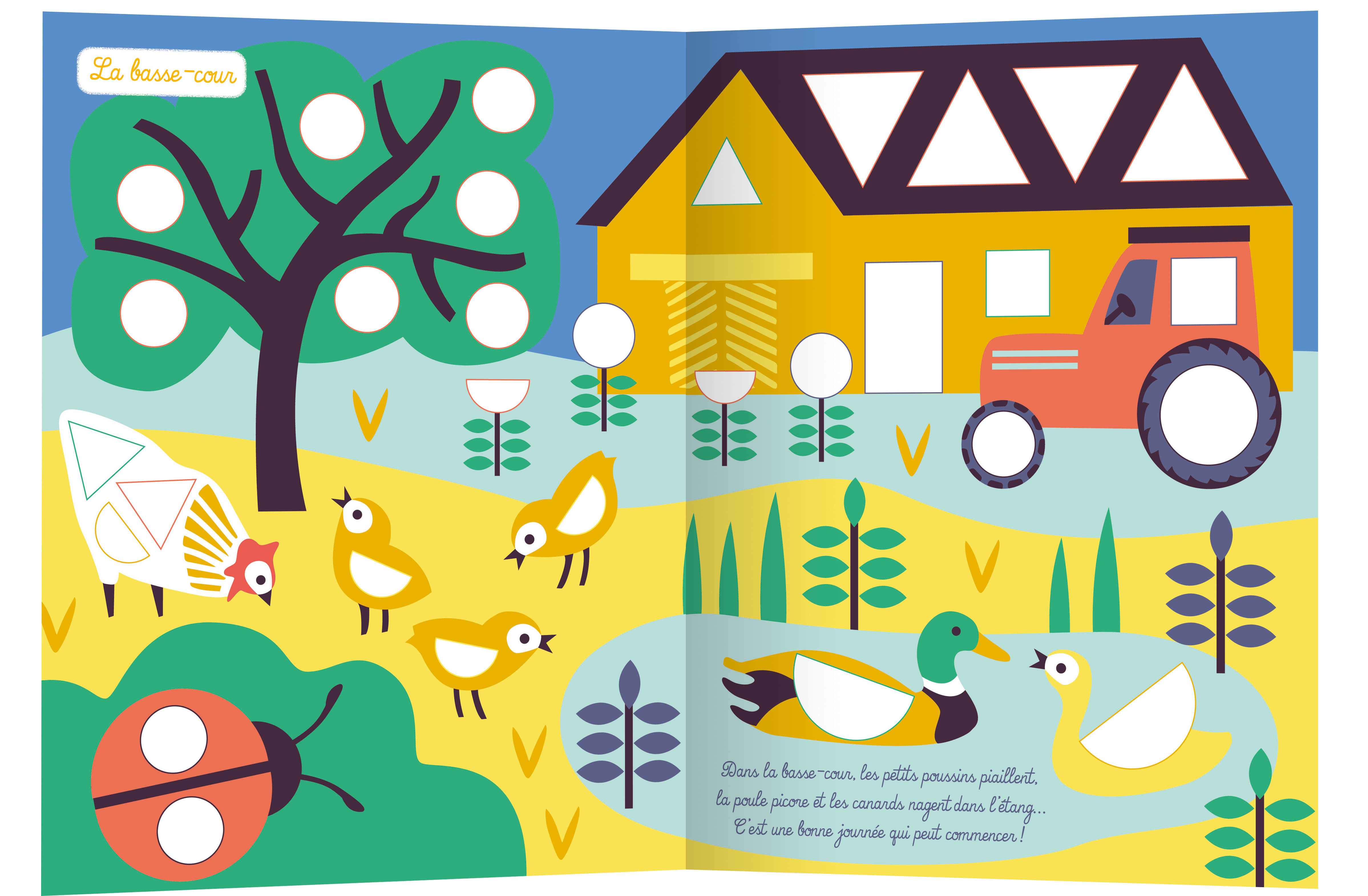 Mes Tout Premiers Autocollants - 500 Premières Gommettes Formes - Ferme