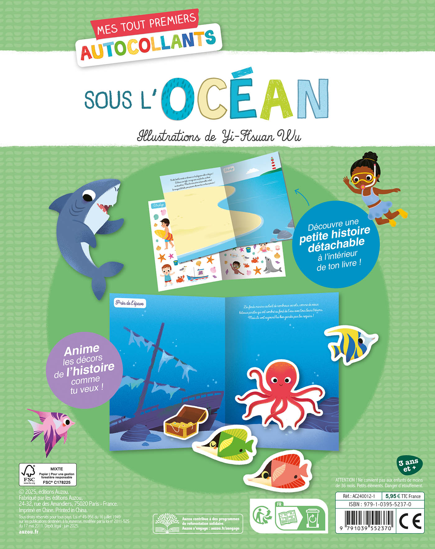 Mes Tout Premiers Autocollants - Sous L'océan Mes Tout Premiers Autocollants - Sous L'océan