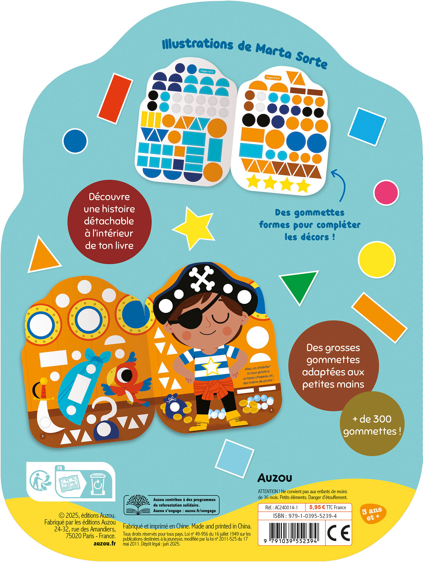 Gommettes Formes - L'aventure De Petit Pirate Gommettes Formes - L'aventure De Petit Pirate