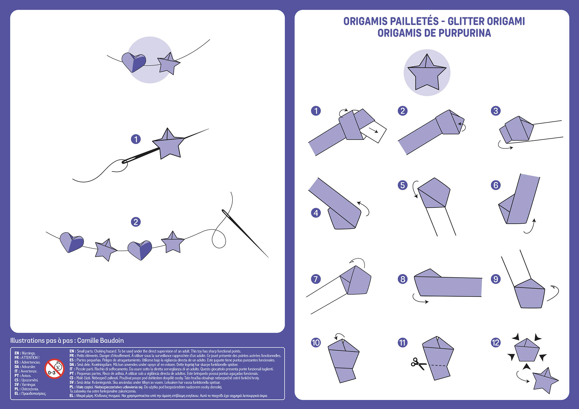 Ma Pochette D'artiste - Origamis Pailletés Ma Pochette D'artiste - Origamis Pailletés