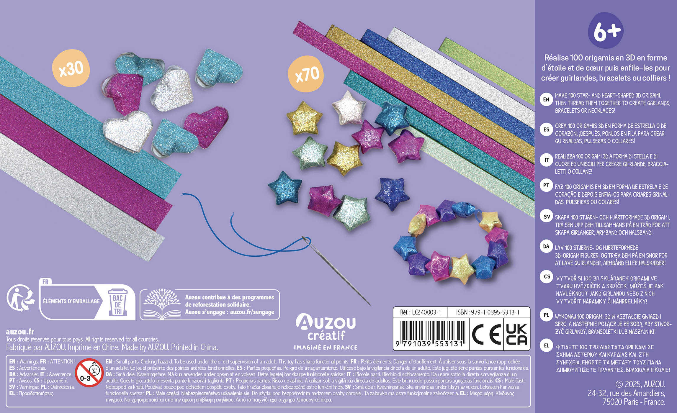 Ma Pochette D'artiste - Origamis Pailletés Ma Pochette D'artiste - Origamis Pailletés