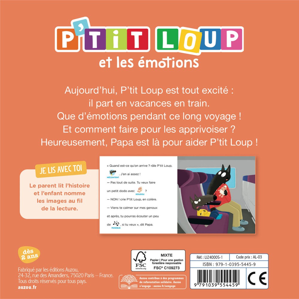 Je Lis Avec Toi - P'tit Loup Et Les Émotions