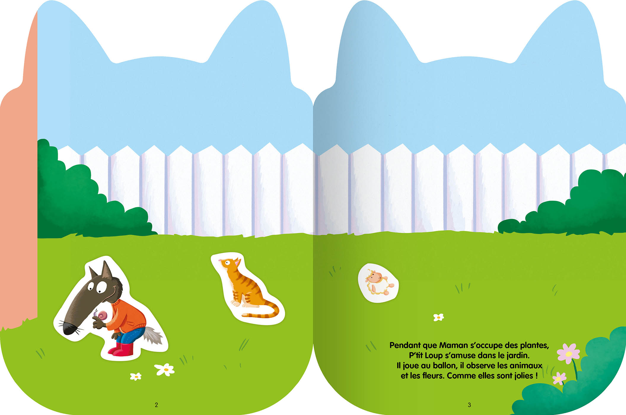 P'tit Loup - Mon Histoire En Autocollants - La Journée