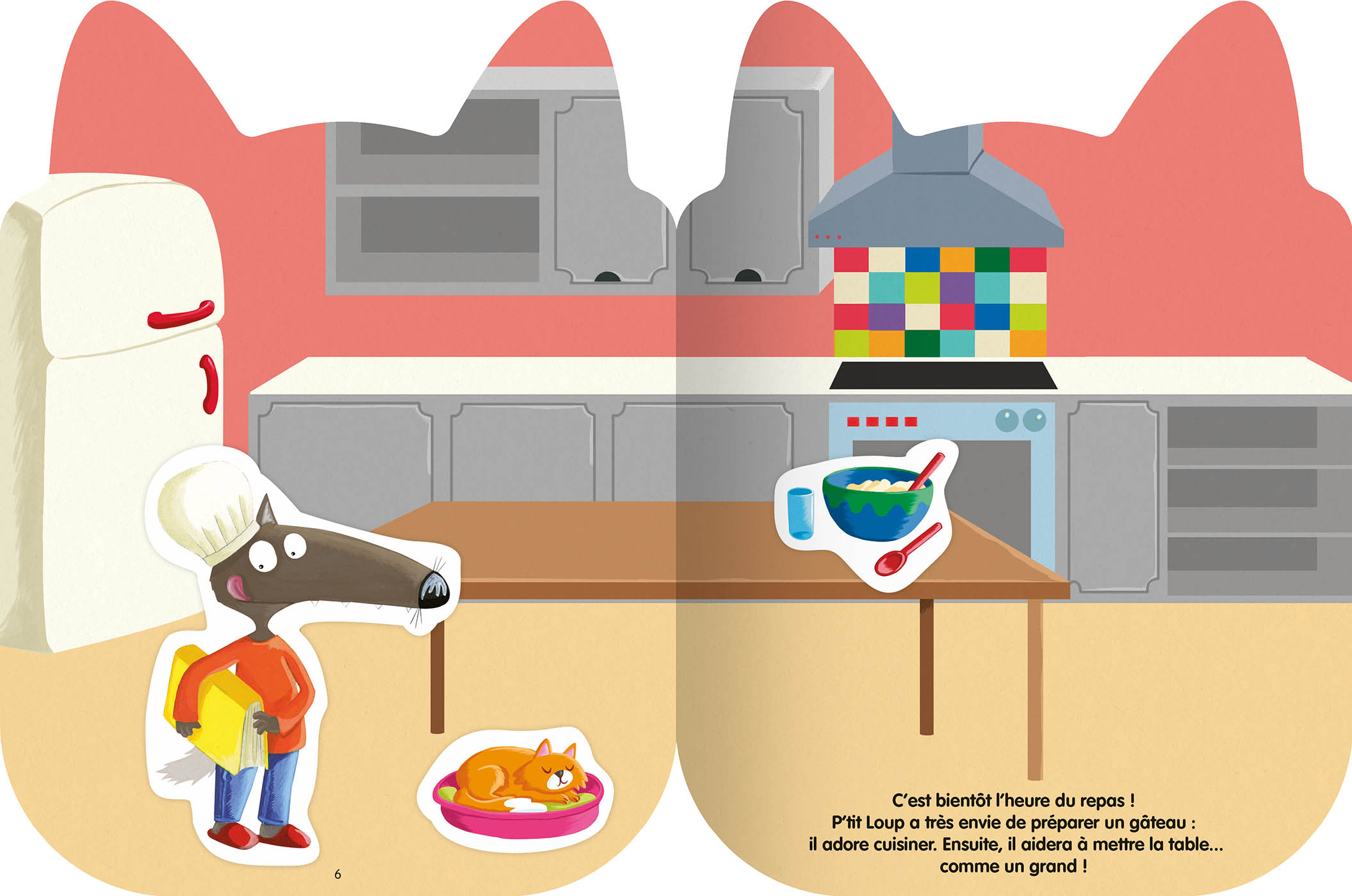 P'tit Loup - Mon Histoire En Autocollants - La Journée