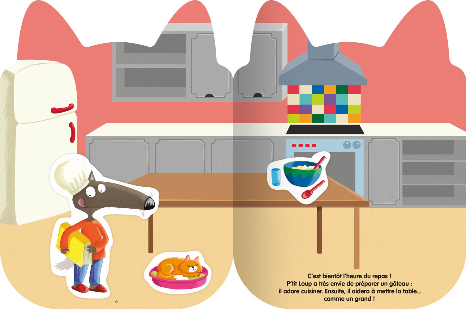 P'tit Loup - Mon Histoire En Autocollants - La Journée