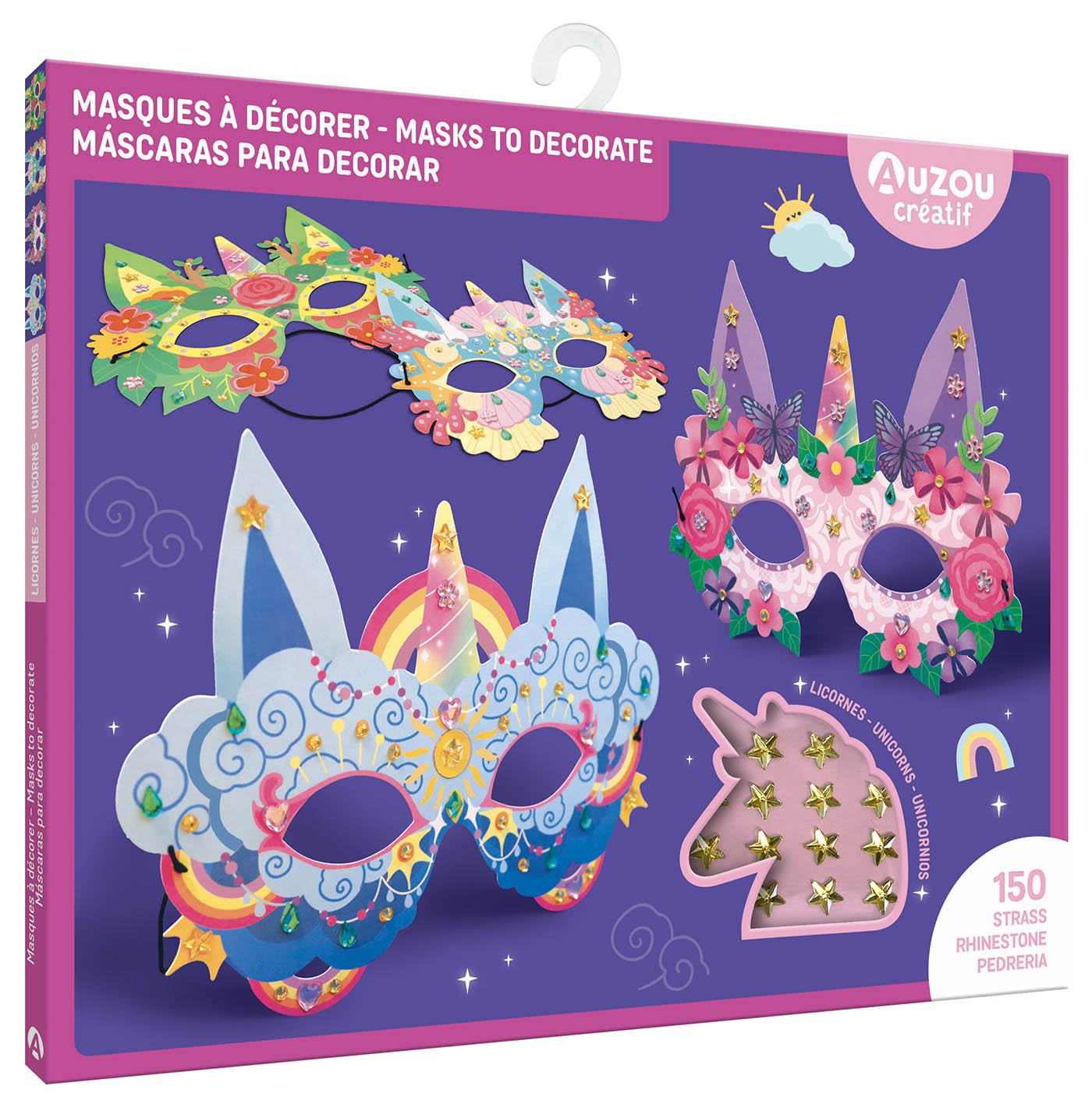 Ma Pochette D'artiste - Masques À Décorer - Licornes