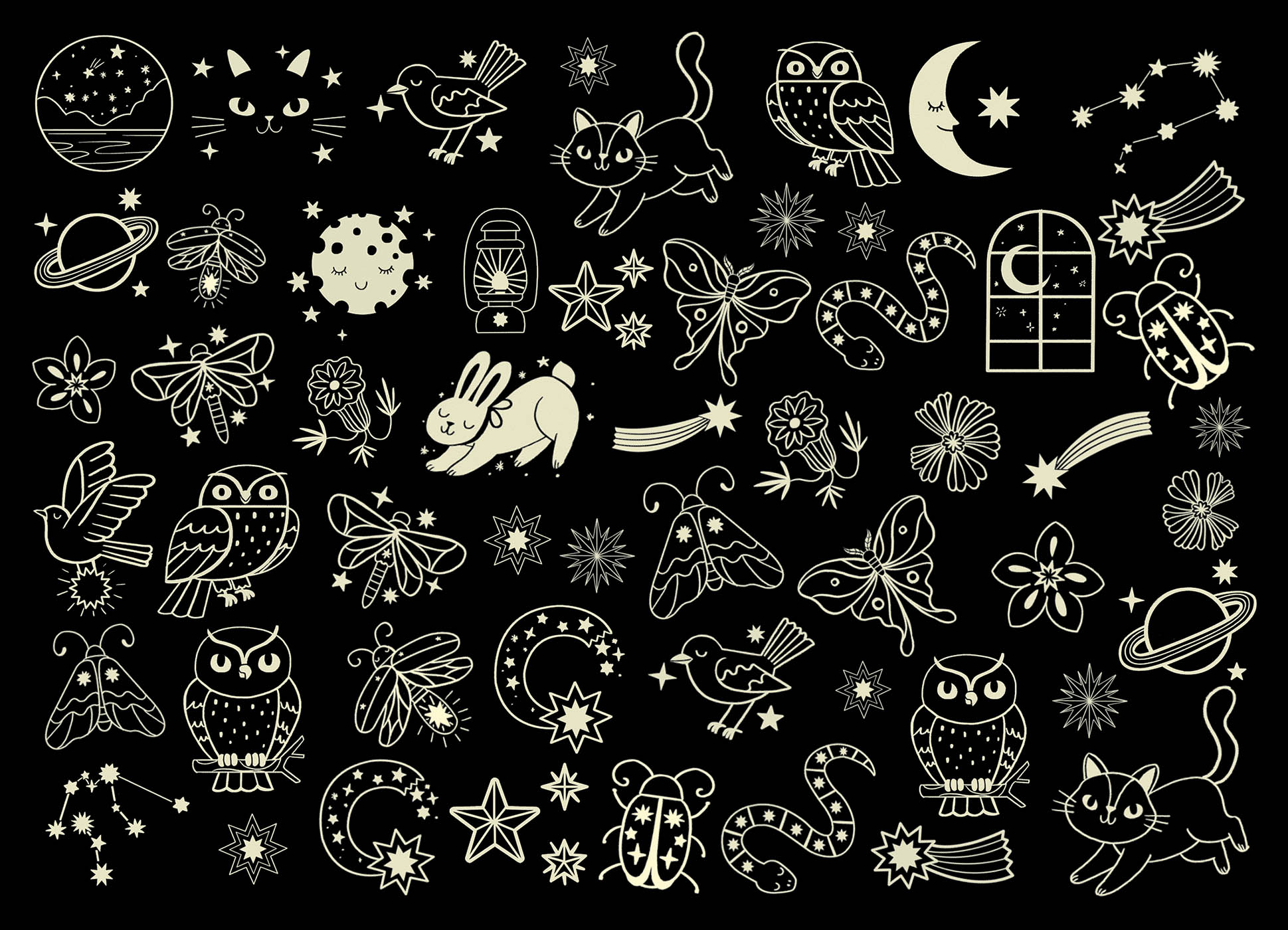 Mes P'tits Tattoos - Qui Brillent Dans Le Noir