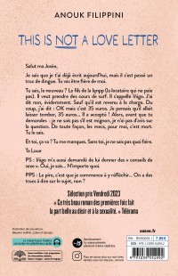 This Is Not A Love Letter - Les 10 Règles Du Sexe Et Du Surf - Poche