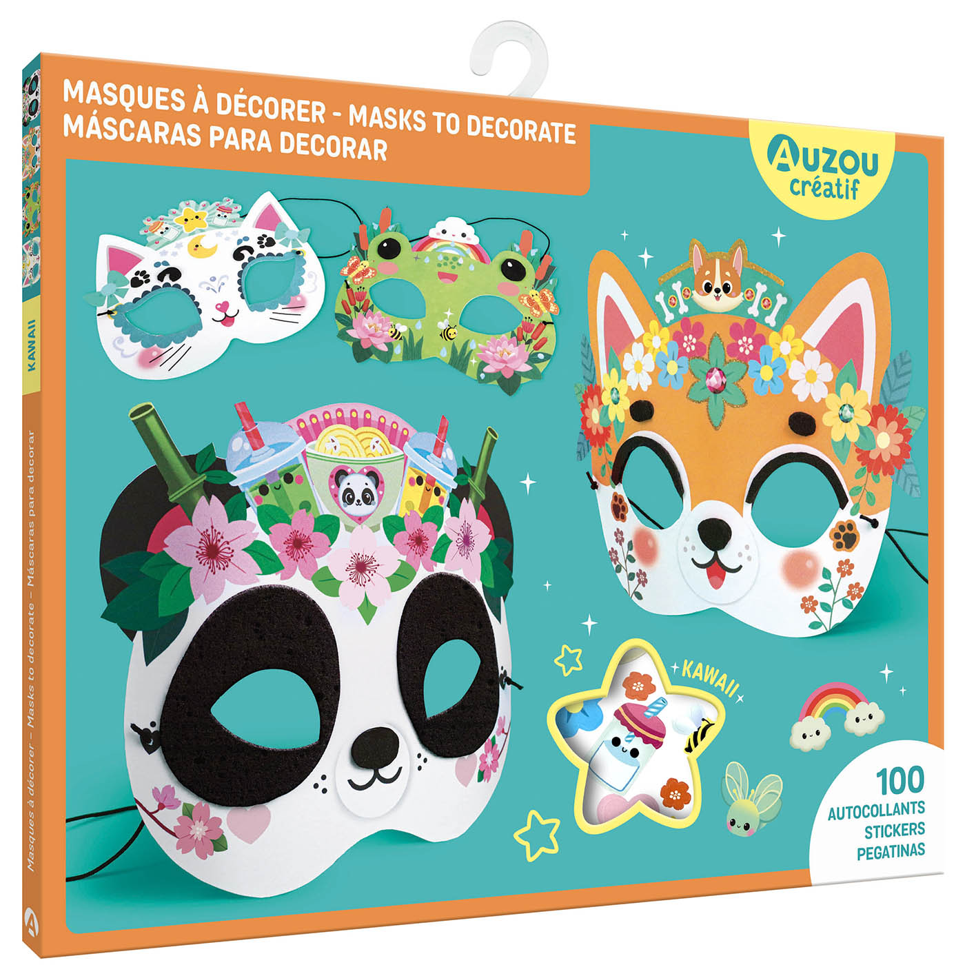 Ma Pochette D'artiste - Masques À Décorer - Kawaii Ma Pochette D'artiste - Masques À Décorer - Kawaii