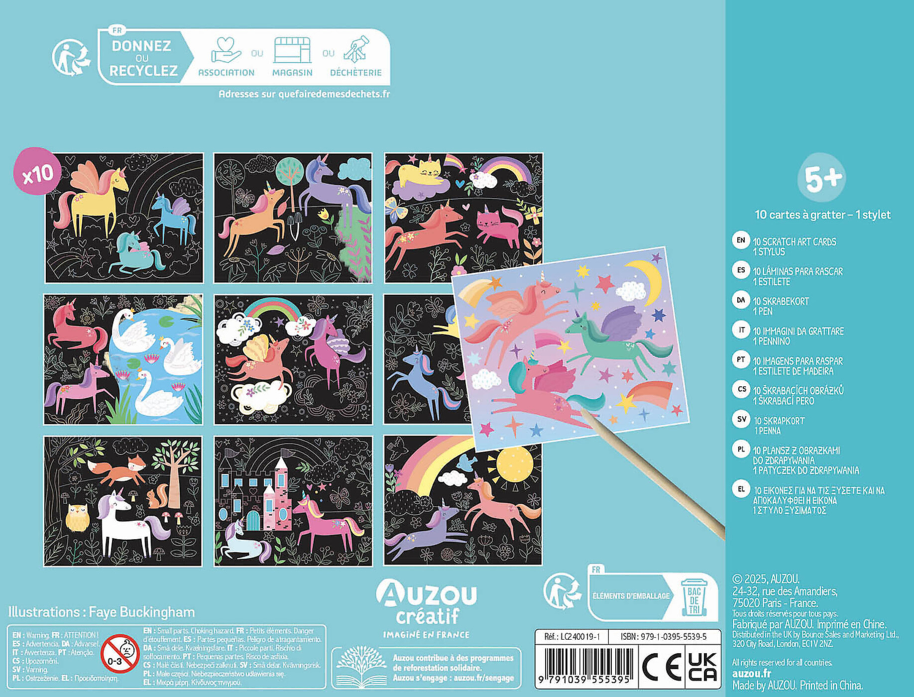 Ma Pochette D'artiste - Mes Cartes À Gratter Licornes