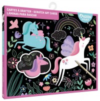 Ma pochette d'artiste - Mes cartes à gratter licornes