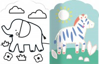Je Colorie Sans Dépasser - Animaux De La Savane Je Colorie Sans Dépasser - Animaux De La Savane