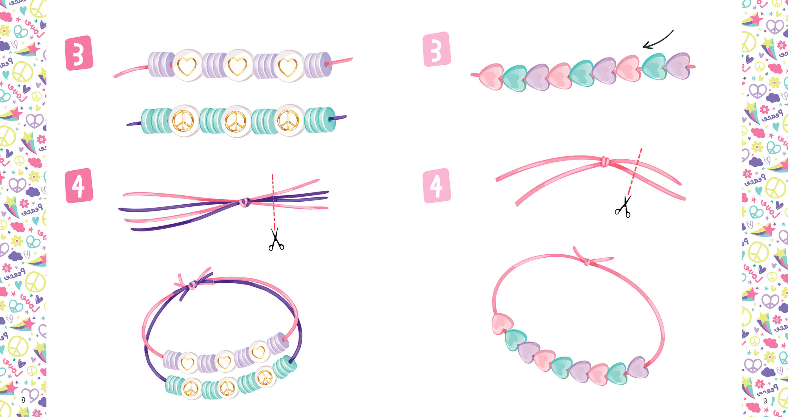 Ma Boîte À Bijoux - Mes Bracelets Peace & Love Ma Boîte À Bijoux - Mes Bracelets Peace & Love