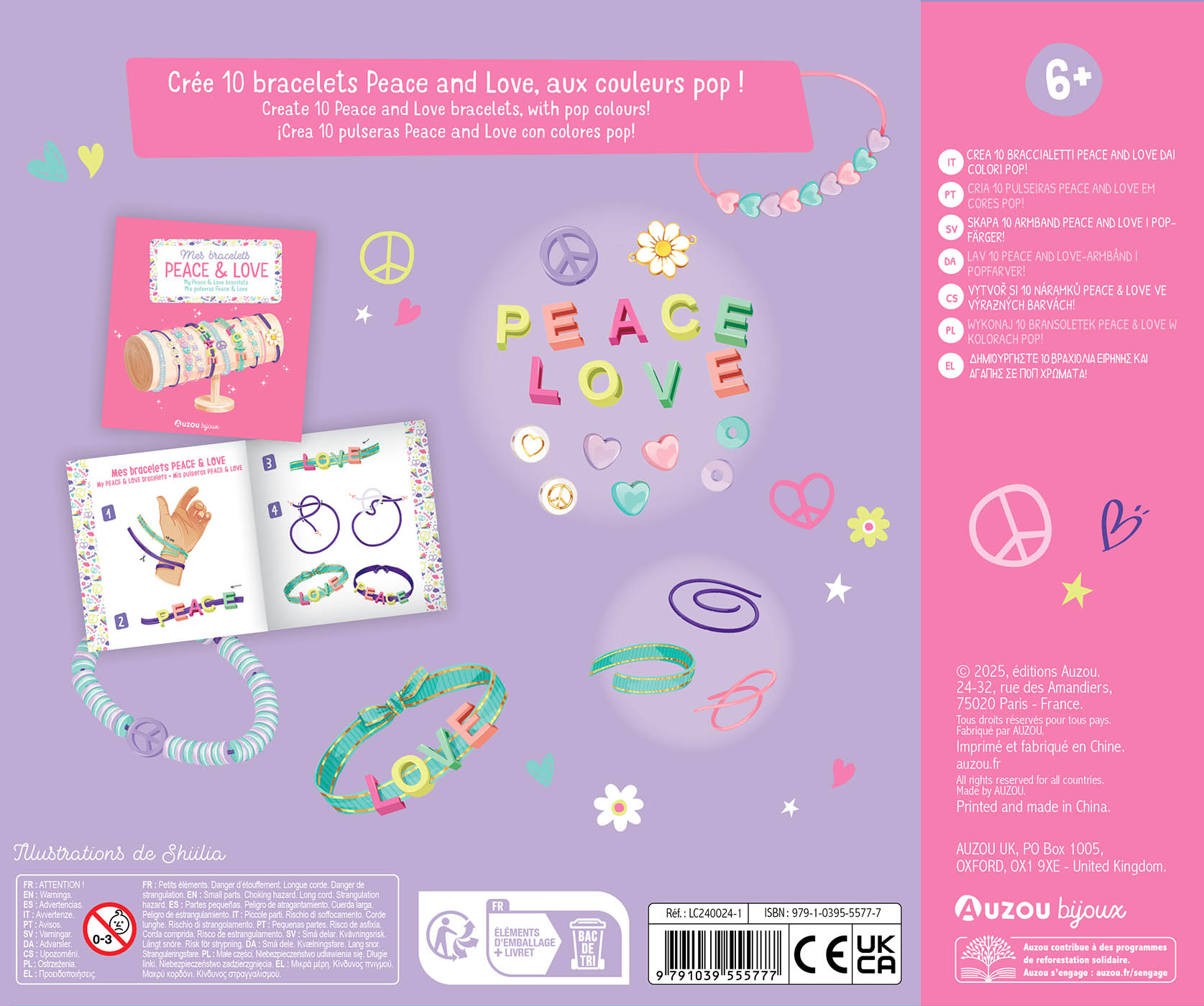 Ma Boîte À Bijoux - Mes Bracelets Peace & Love Ma Boîte À Bijoux - Mes Bracelets Peace & Love