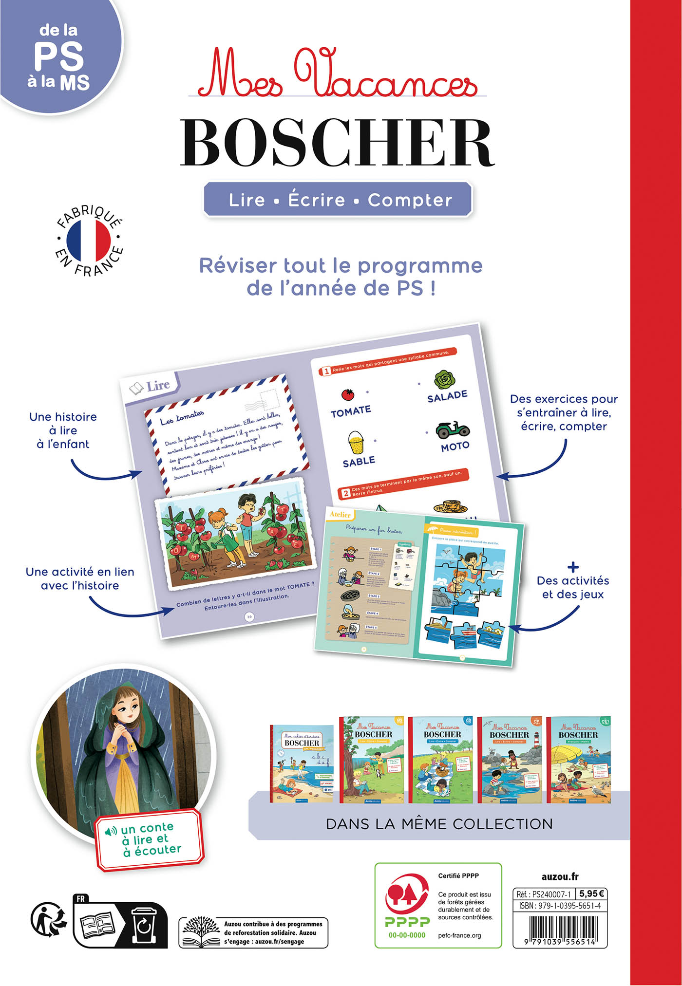 Mes Vacances Boscher - De La Ps À La Ms - 2026 Mes Vacances Boscher - De La Ps À La Ms - 2026