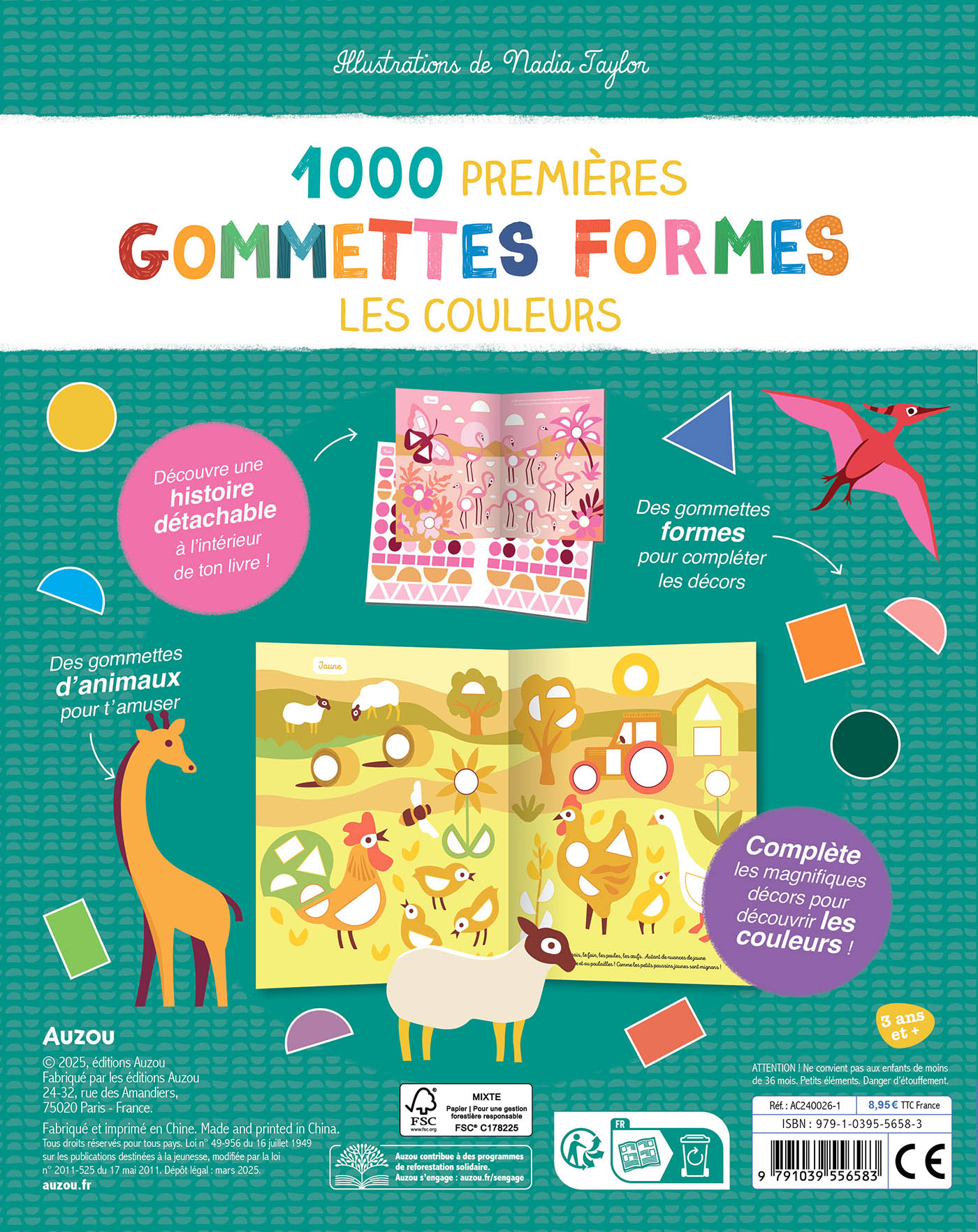 Mes Tout Premiers Autocollants - 1000 Premières Gommettes Formes - Les Couleurs