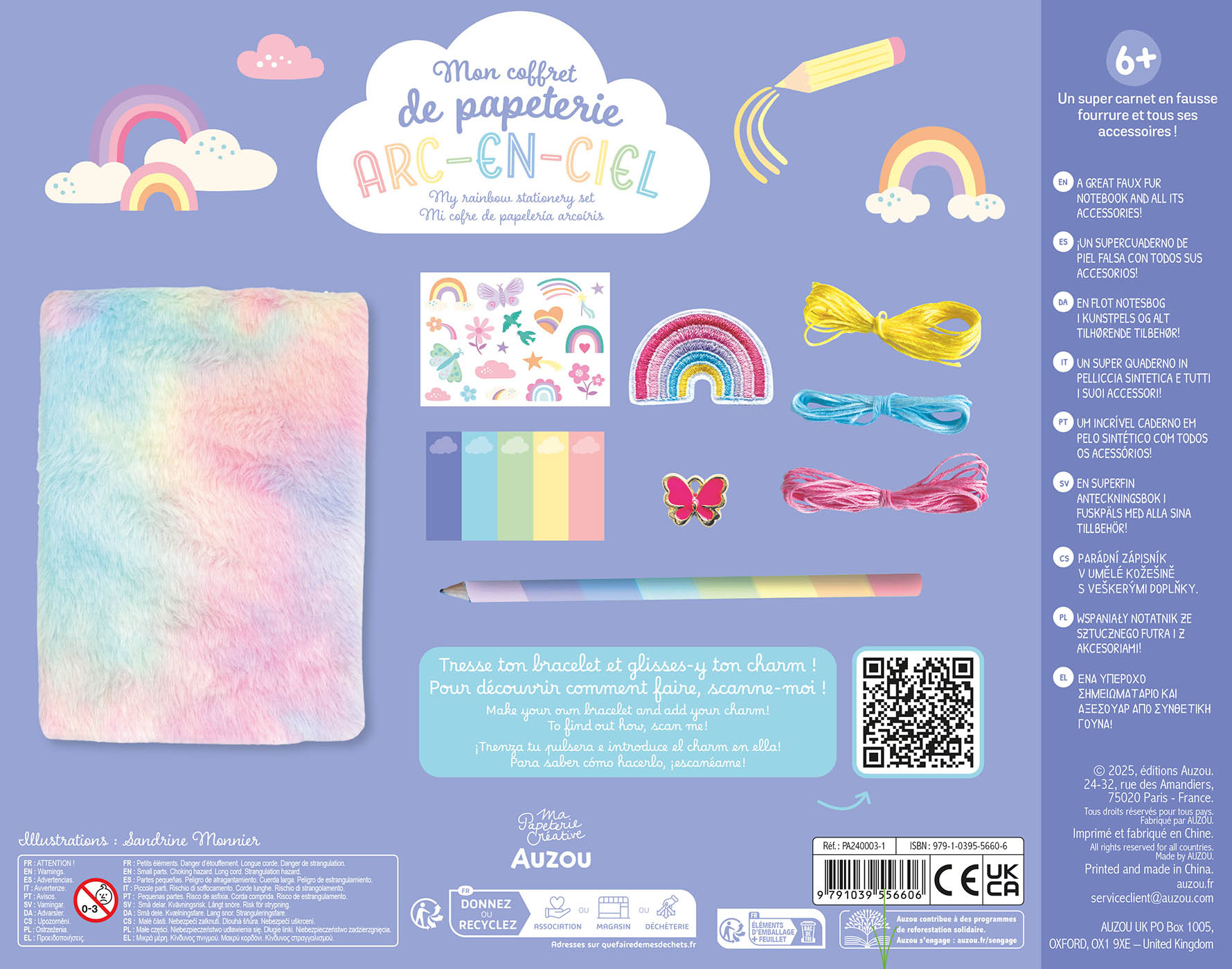 Mon Coffret Papeterie Arc-En-Ciel