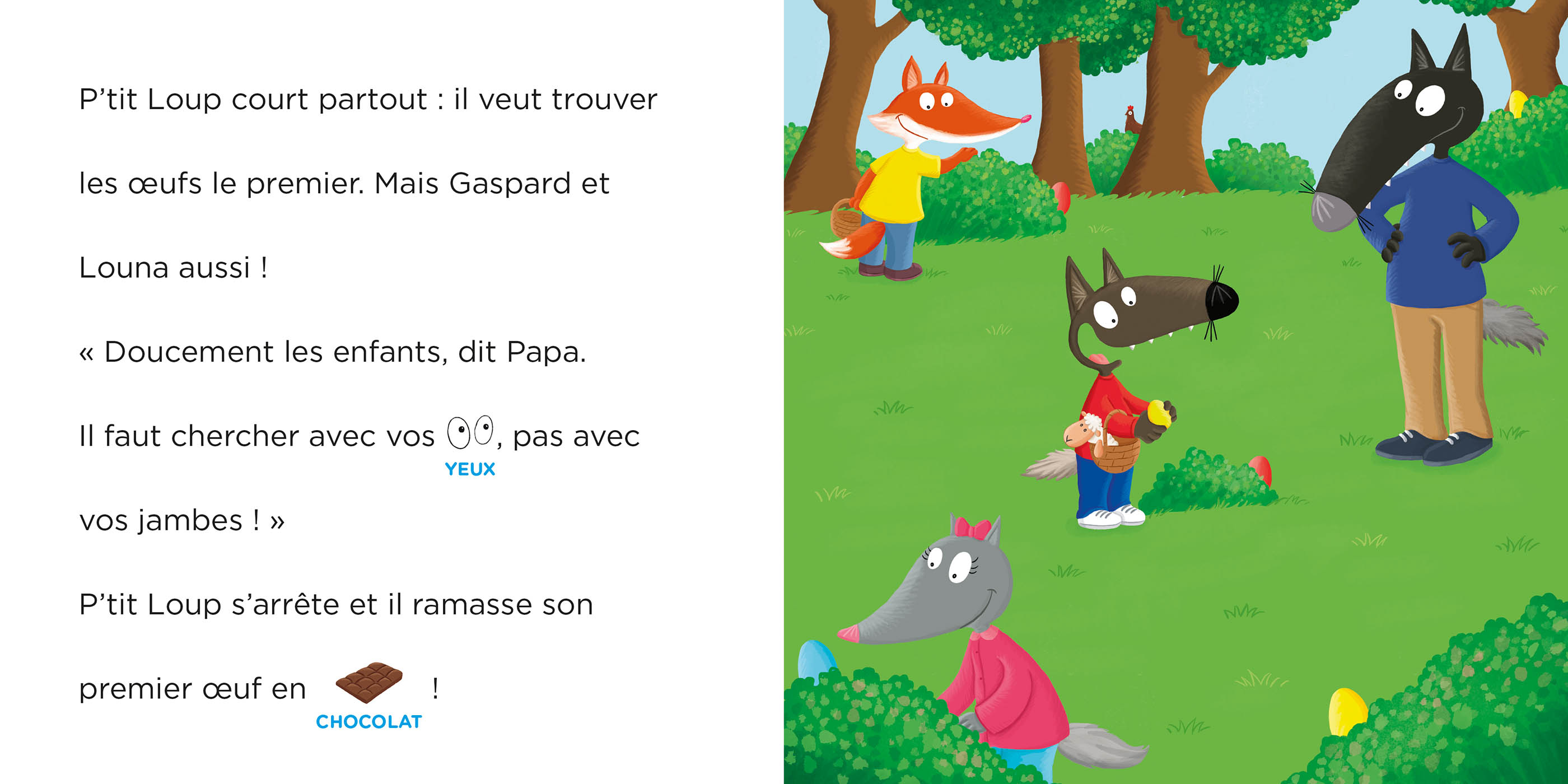 Je Lis Avec Toi - P'tit Loup Et La Chasse Aux Oeufs De Pâques