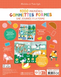 Mes Tout Premiers Autocollants - 1000 Premières Gommettes Formes Une Journée À La Ferme
