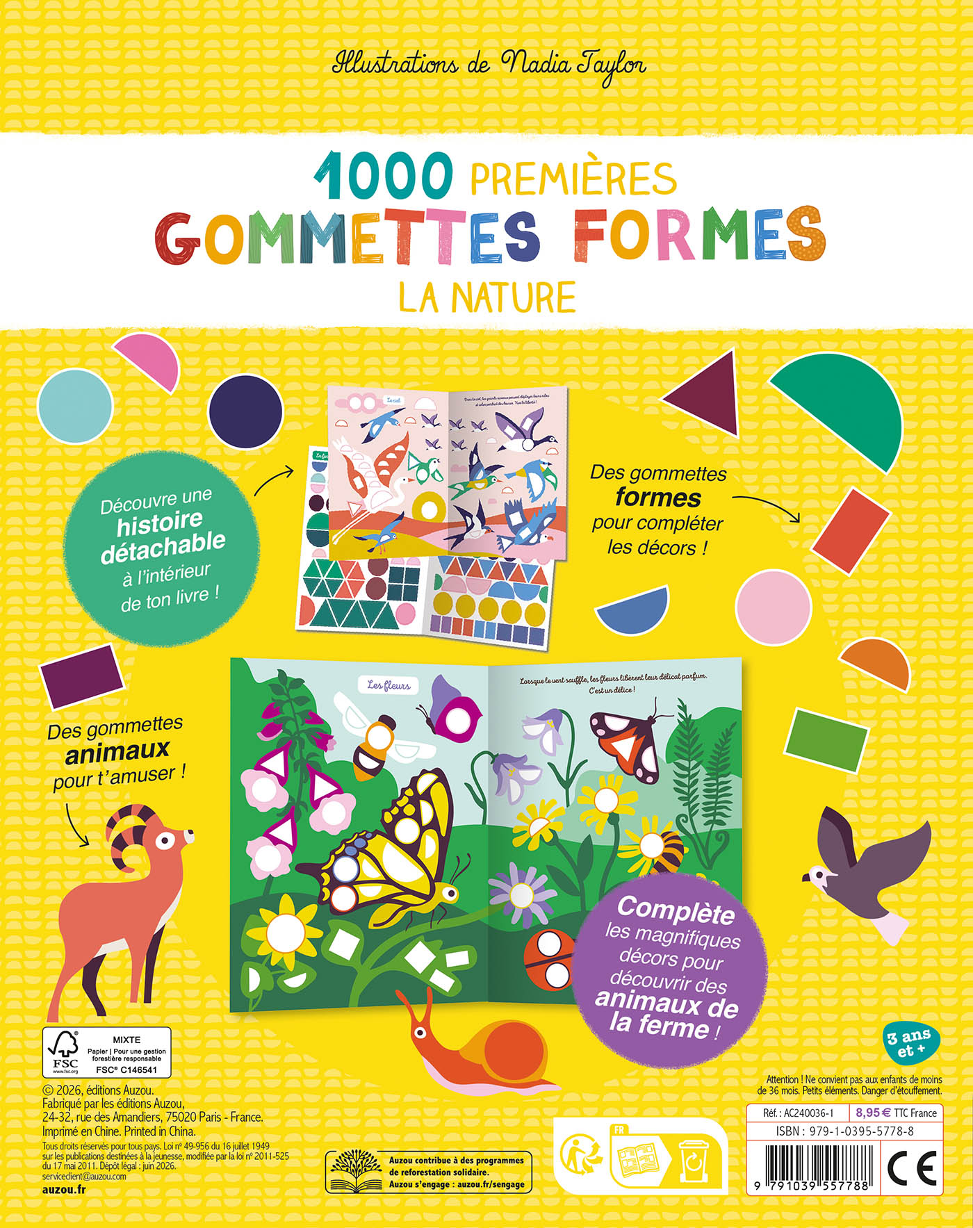 Mes Tout Premiers Autocollants - 1000 Premières Gommettes Formes La Nature Mes Tout Premiers Autocollants - 1000 Premières Gommettes Formes La Nature
