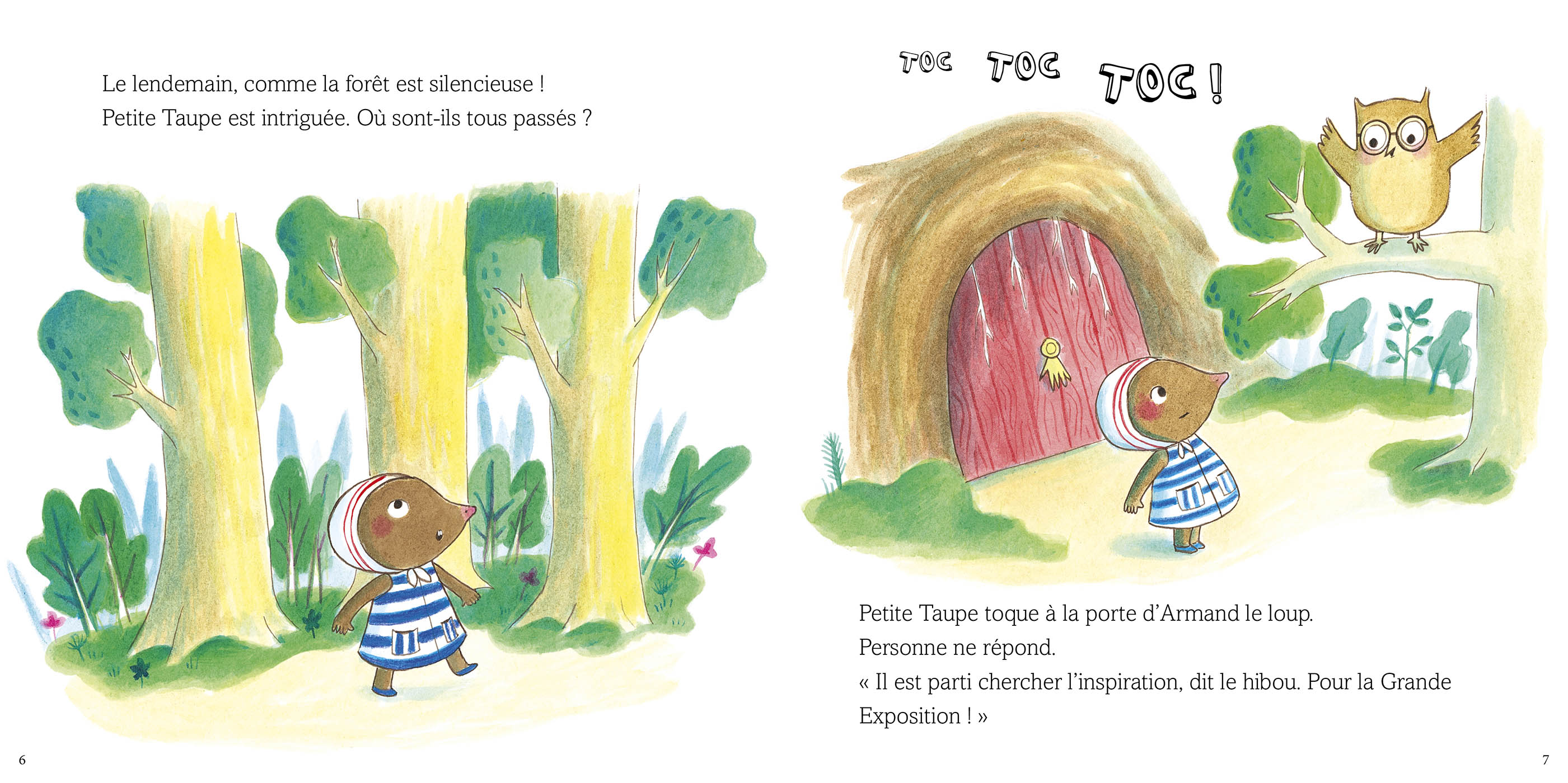 Petite Taupe Et L'exposition De La Forêt