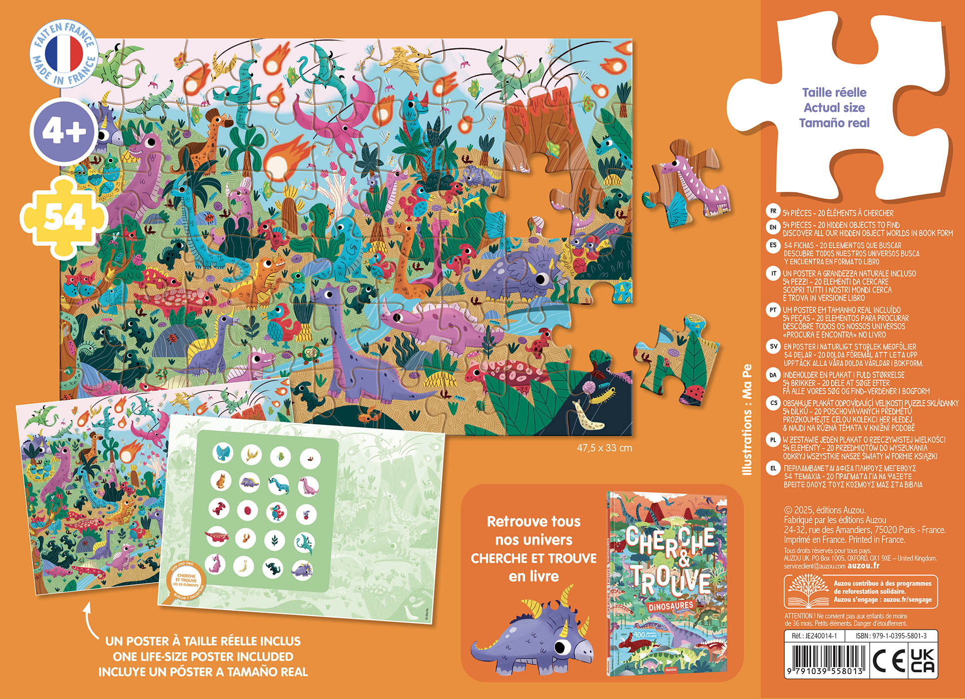Puzzle Cherche Et Trouve - Les Dinosaures