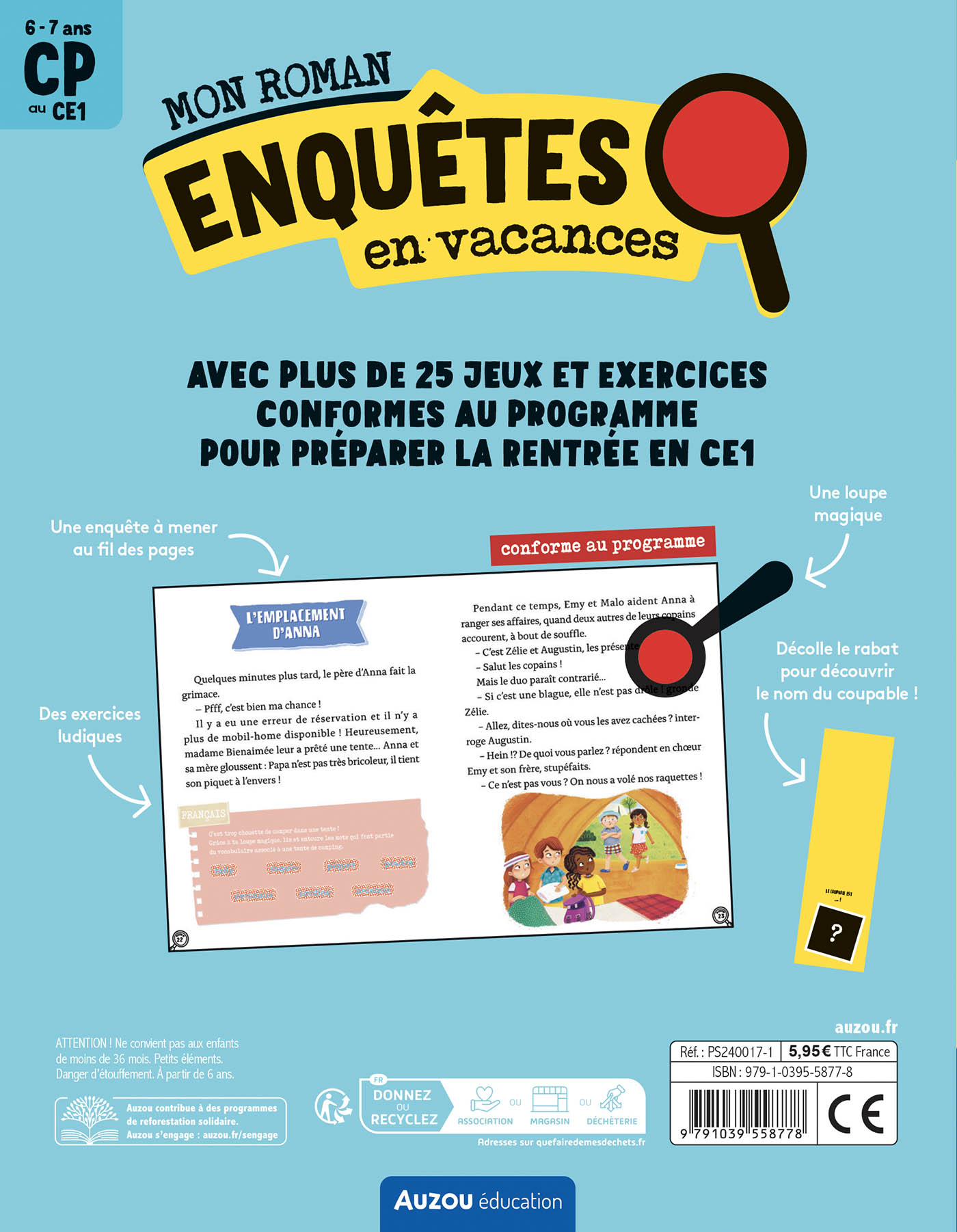 Mon Roman - Enquêtes Cp - Le Voleur Du Camping