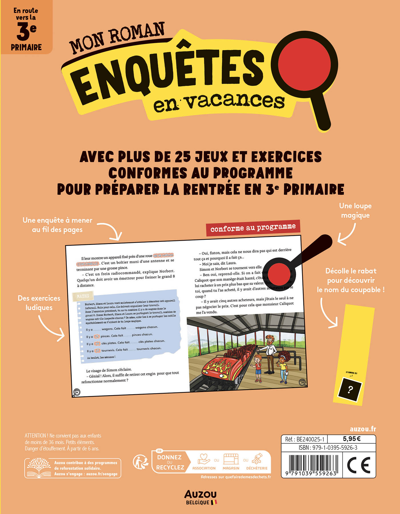 Mon Roman Pour Réviser - Mes Enquêtes En 2E Primaire - Mystère Sur Le Grand 8