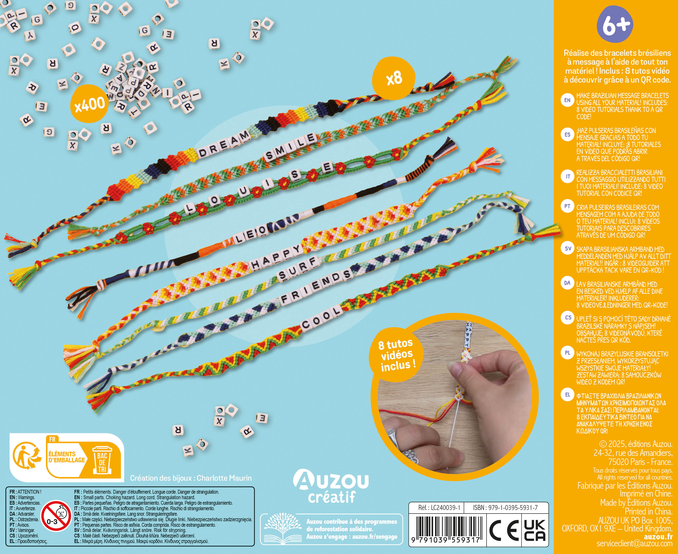 Mon Coffret D'artiste - Mes Bracelets Brésiliens À Messages Mon Coffret D'artiste - Mes Bracelets Brésiliens À Messages