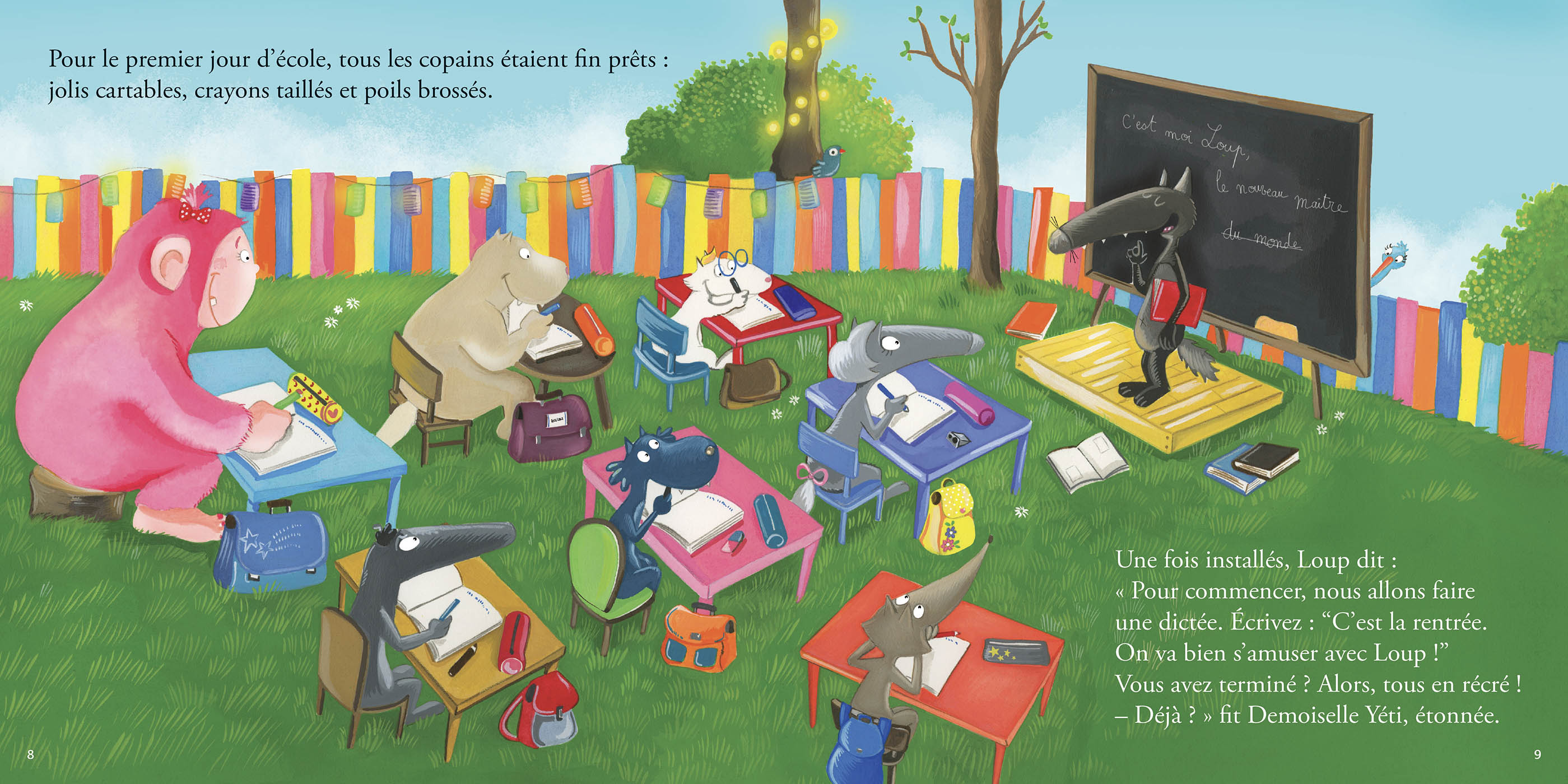 Le Loup Qui Voulait Aller À L'école