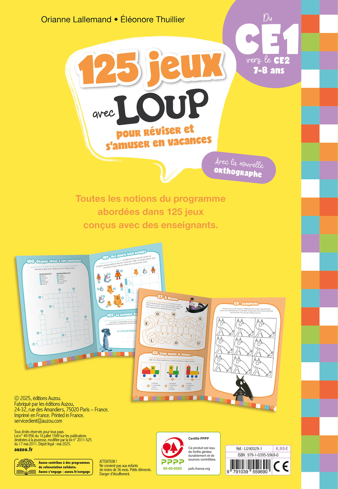 125 Jeux Avec Loup - Du Ce1 Vers Le Ce2 - 2026 125 Jeux Avec Loup - Du Ce1 Vers Le Ce2 - 2026