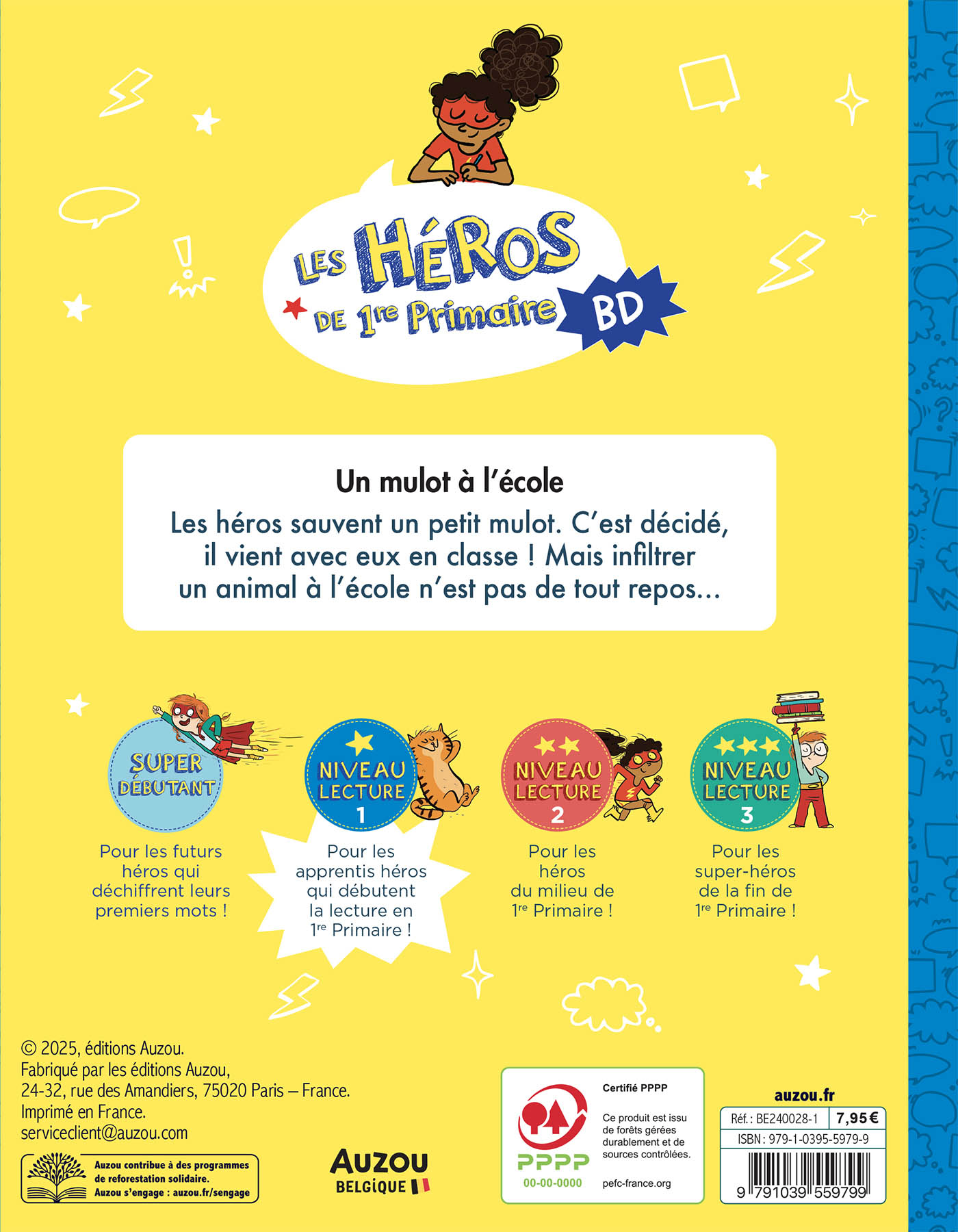 Les Héros De 1Re Primaire En Bd - Niveau 1 - Un Mulot À L'école Les Héros De 1Re Primaire En Bd - Niveau 1 - Un Mulot À L'école