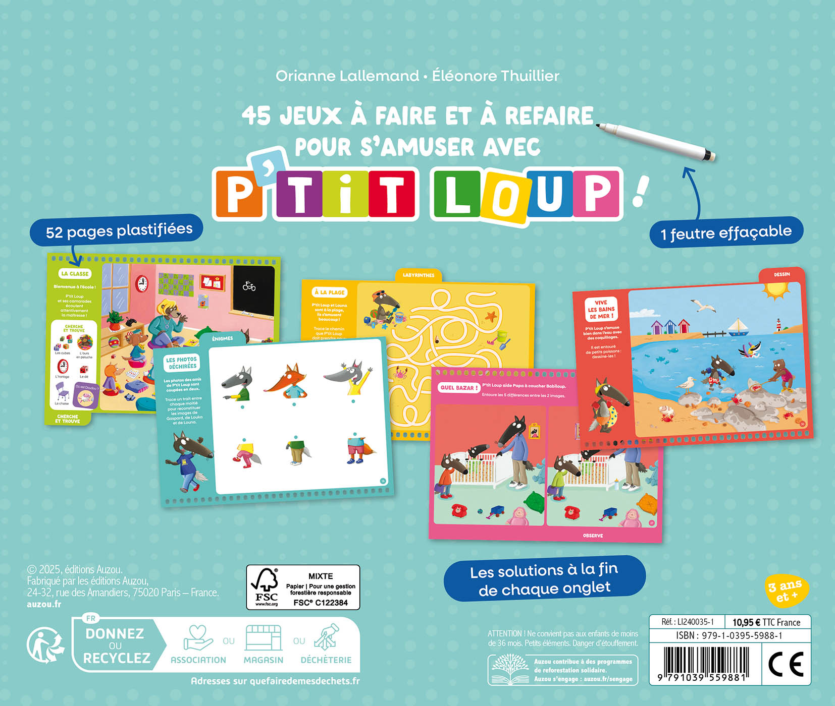 P'tit Loup - Mes Premiers Jeux Effaçables