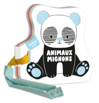 Mon premier livre poussette en noir et blanc - Animaux mignons