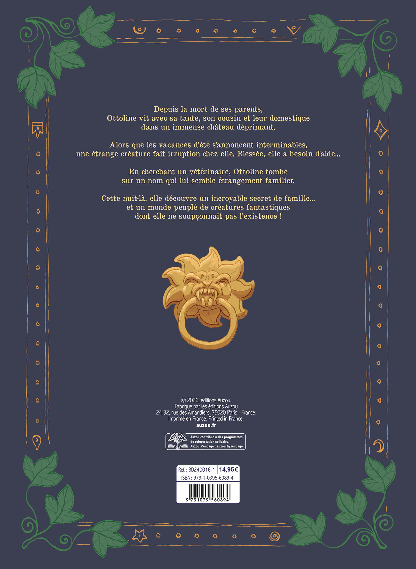 Ottoline Et Le Vétérinaire Des Monstres - Tome 1