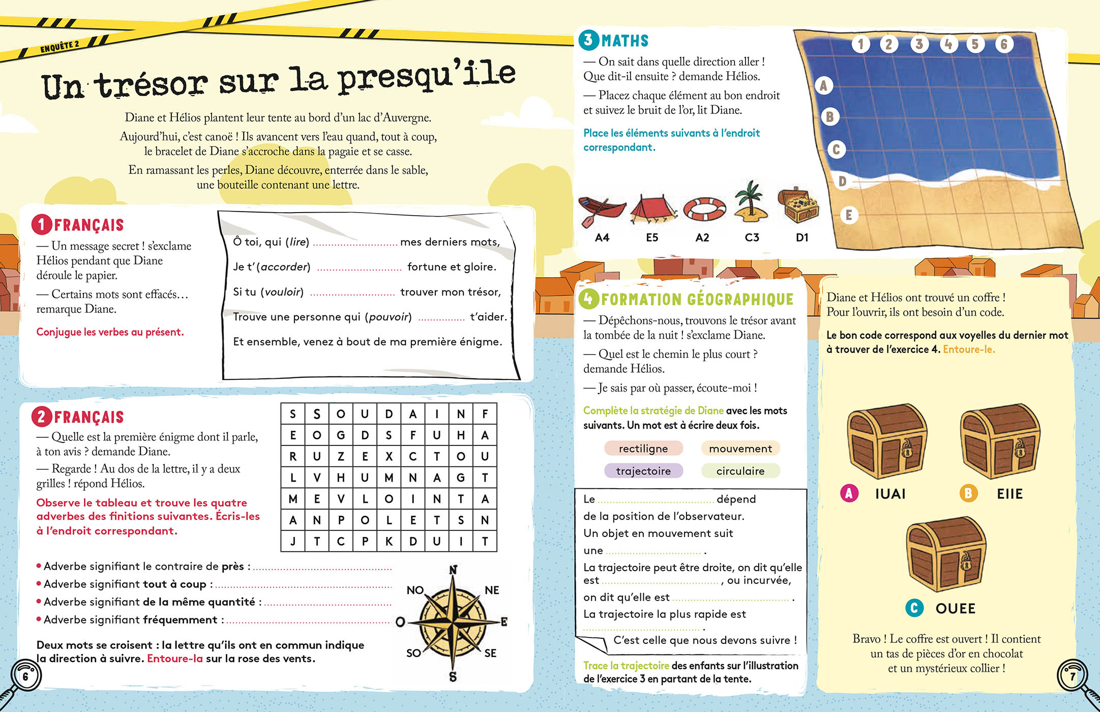 J'enquête En Vacances - En Route Vers La 6E Primaire