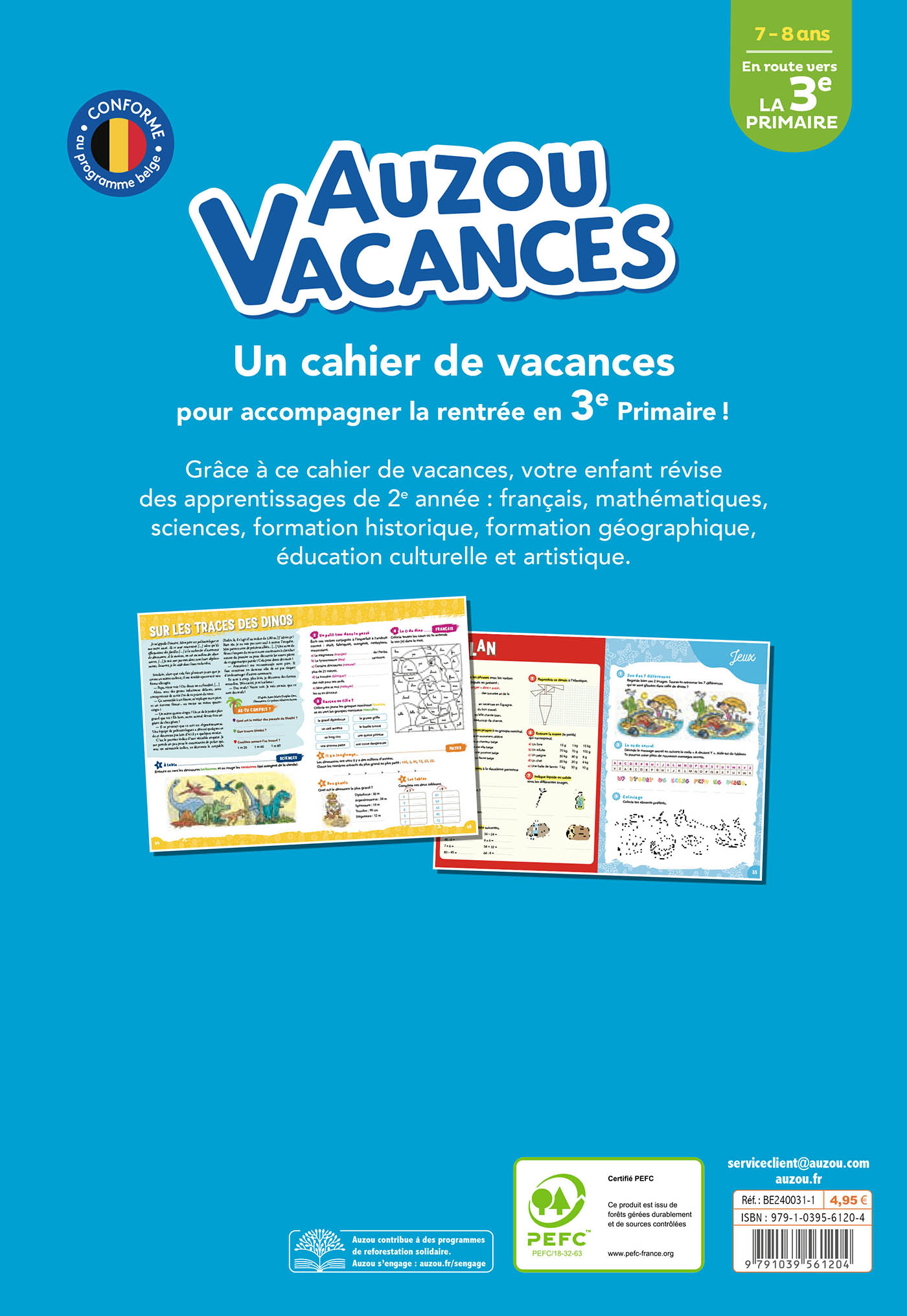 Auzou Vacances - En Route Pour La 3E Primaire