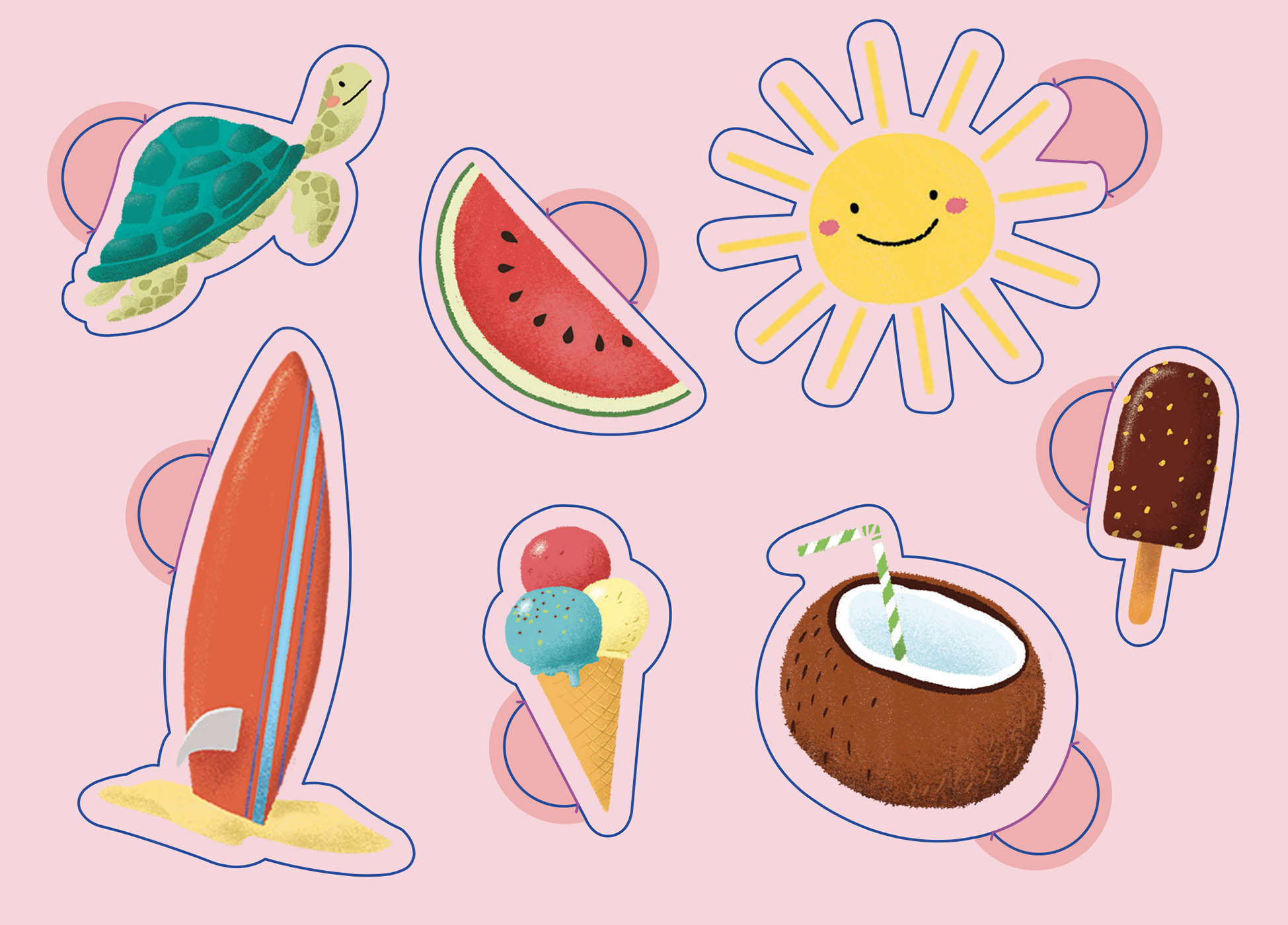 Ma Pochette De 100 Gommettes - En Vacances