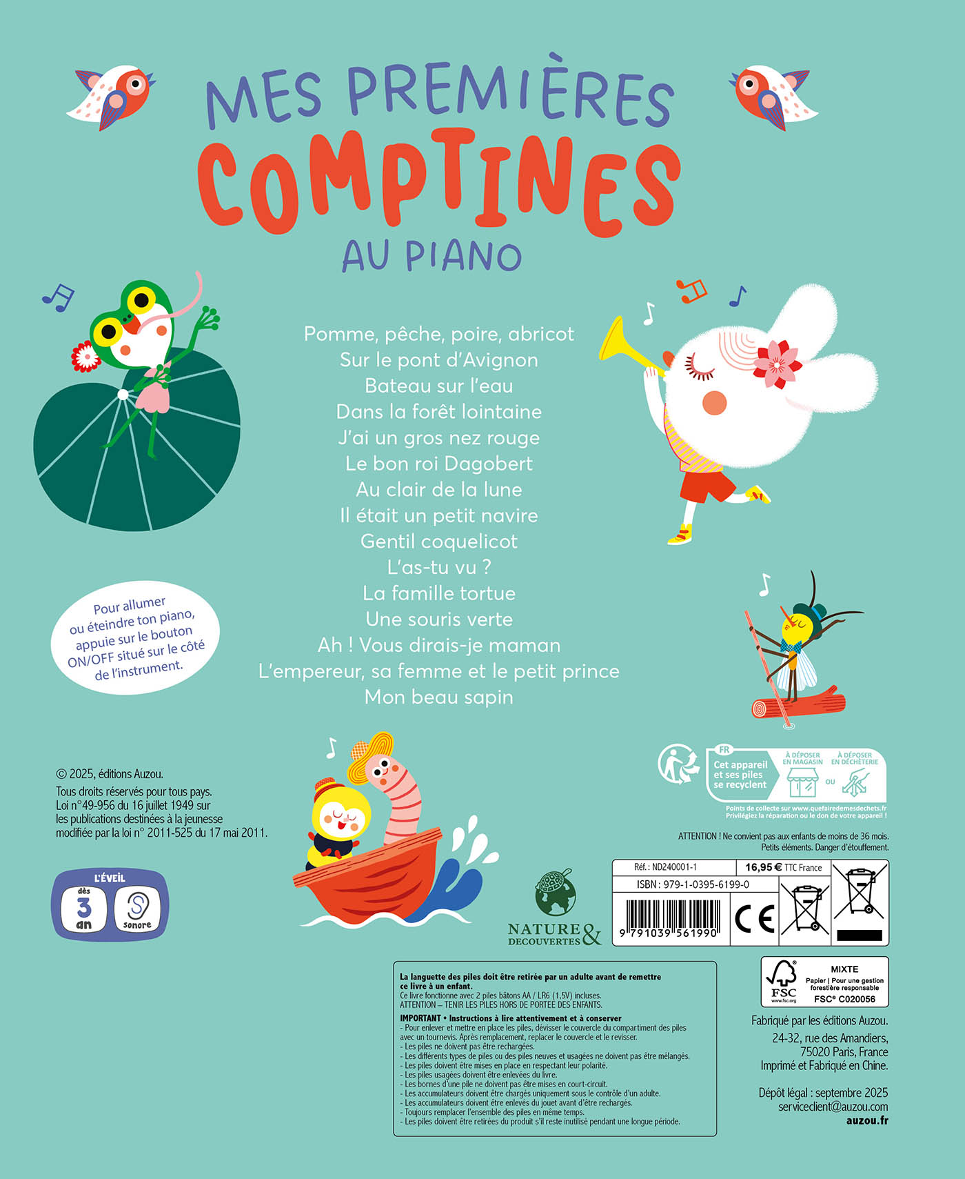 Mon Livre Piano - Mes Premières Comptines Au Piano
