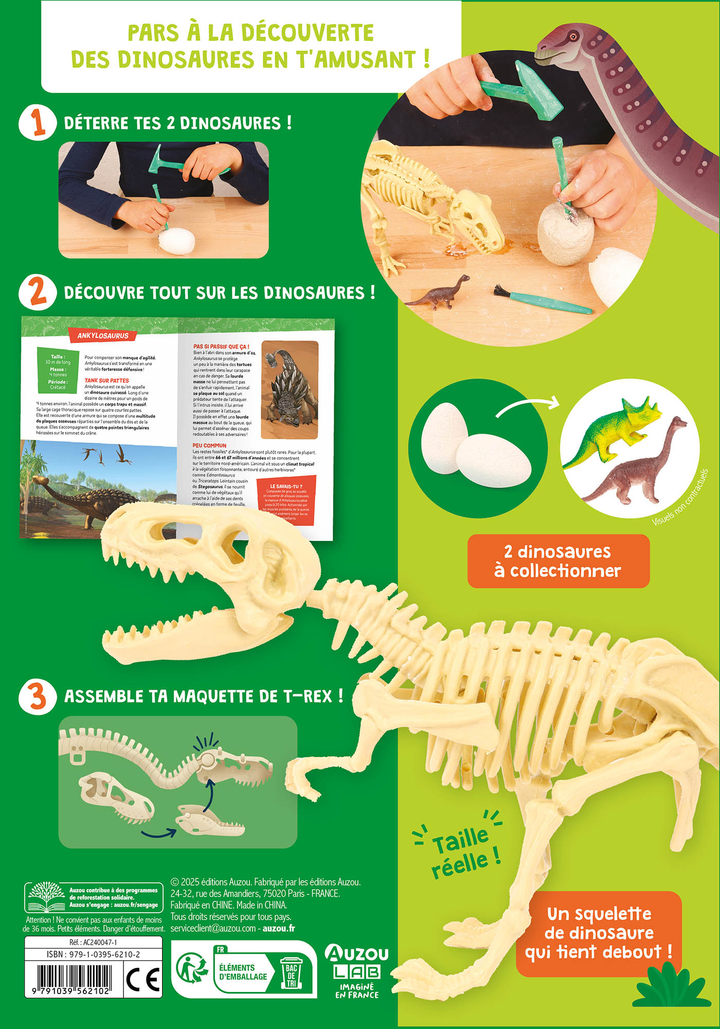 Auzou Lab' - Je Découvre Les Dinosaures