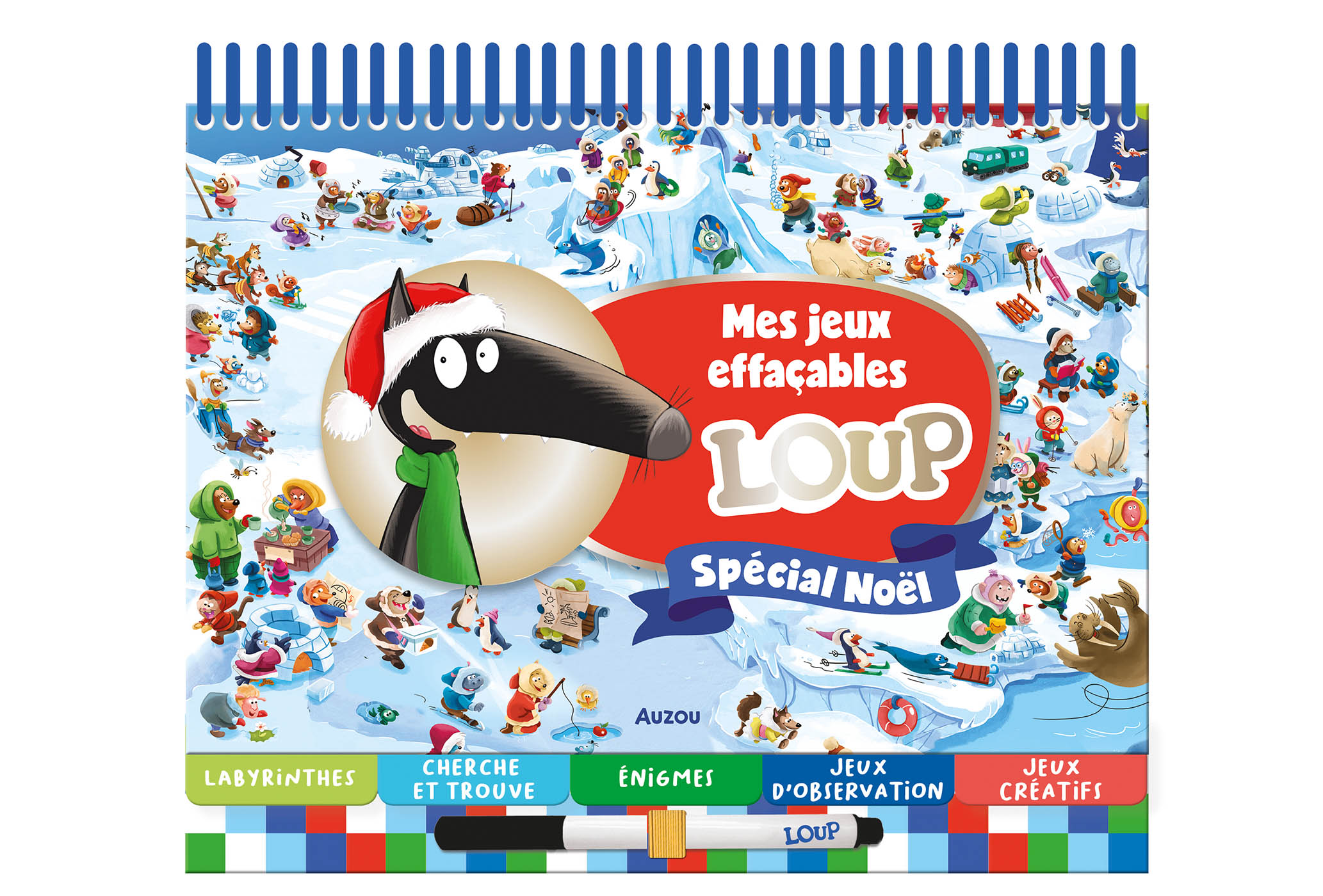 Mes Jeux Effaçables Loup - Spécial Noël Mes Jeux Effaçables Loup - Spécial Noël